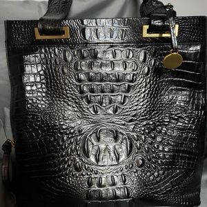Brahmin leather tote purse